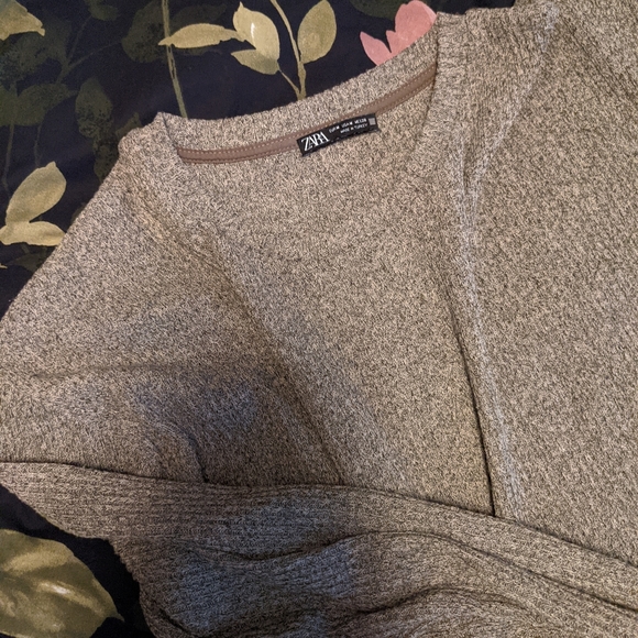 Zara Ribknit Sweater Dress, Medium - Picture 2 of 3